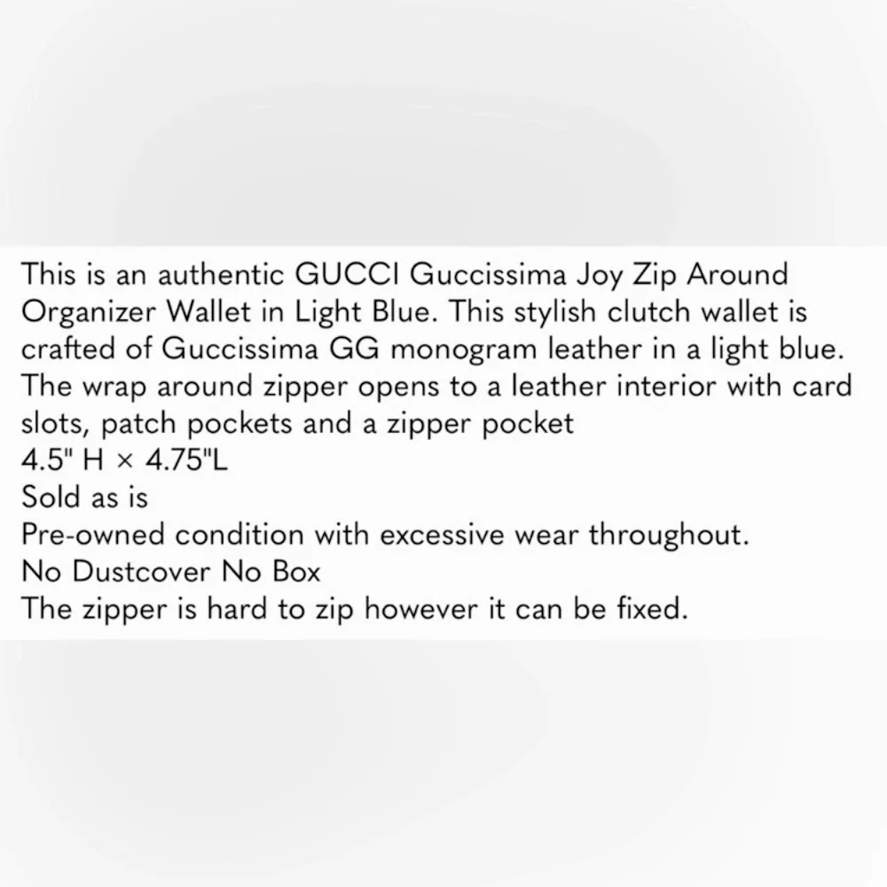 GUCCI Guccissima Joy Zip Around Organizer Wallet, GUC - Picture 13 of 13